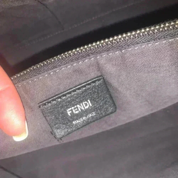 Fendi Medium Orange Leather 2Way Handbag Shoulder Bag Pre-Owned - Picture 10 of 16